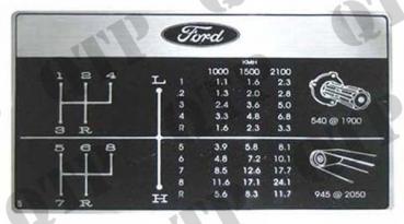Abziehbild Aufkleber  Ford 2000 - 6600 die