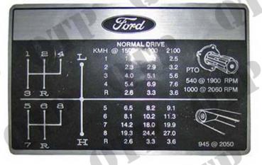 Abziehbild Aufkleber  Ford 2000 - 6600 die